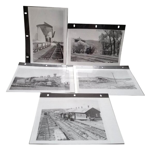 Vintage Lot of 19 Railway Photography Pictures and 1 Folded Wall Poster - Picture 6 of 7